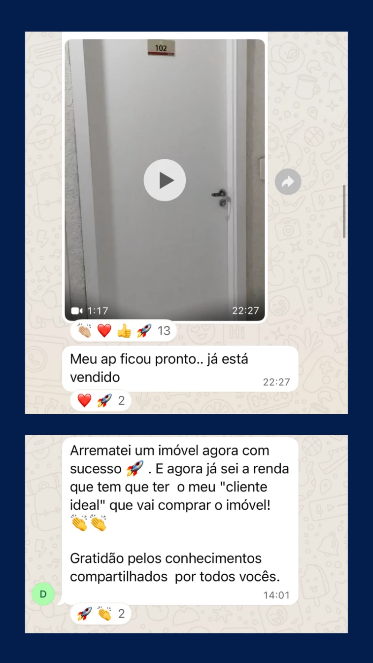 Depoimento de aluno do Leilão com Crédito