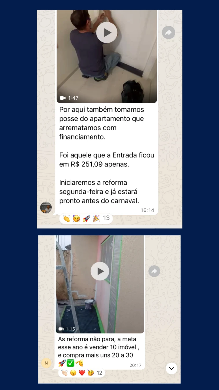 Depoimento de aluno do Leilão com Crédito