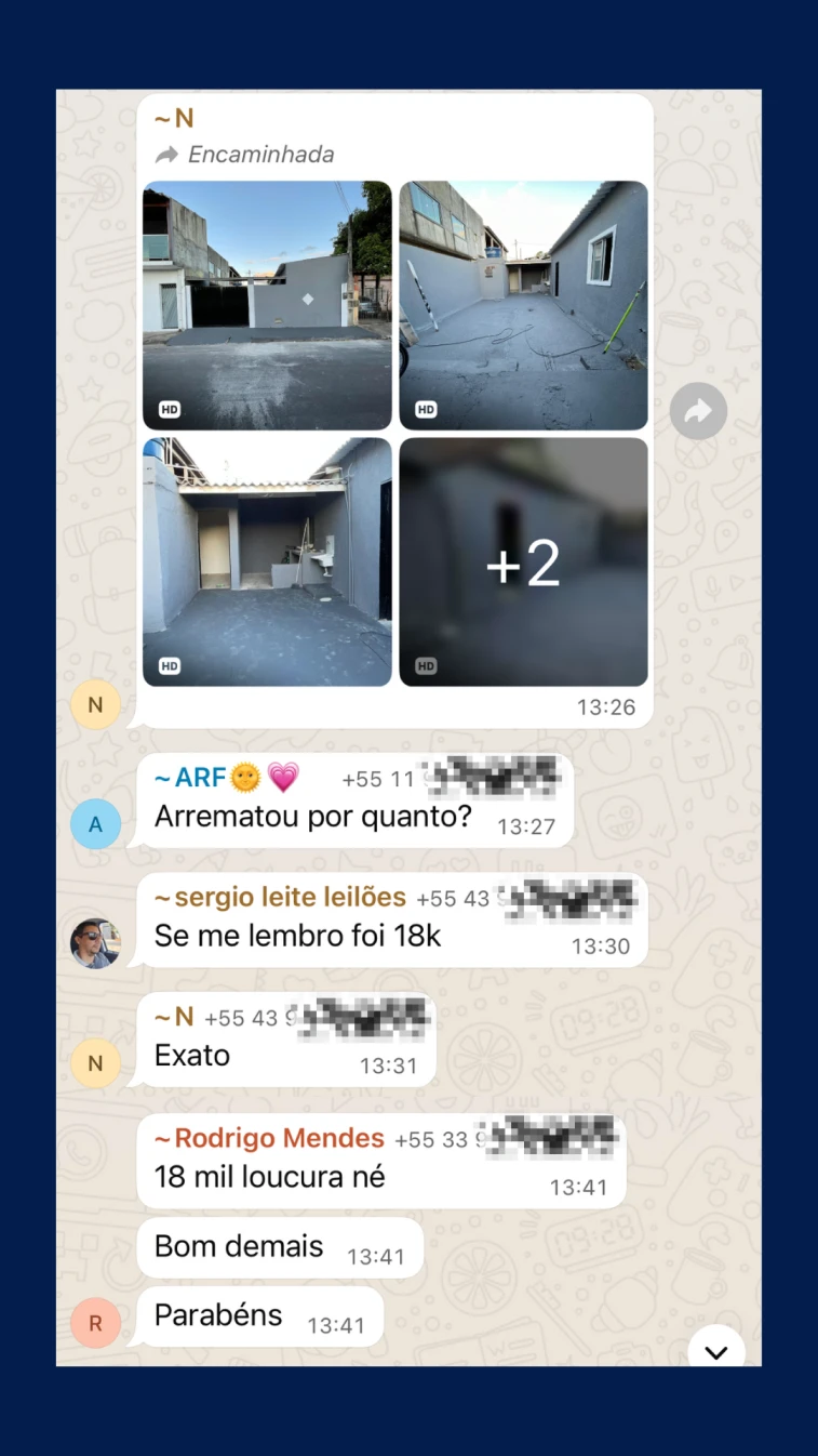 Depoimento de aluno do Leilão com Crédito