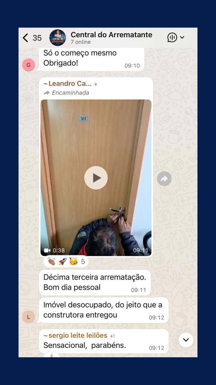 Depoimento de aluno do Leilão com Crédito