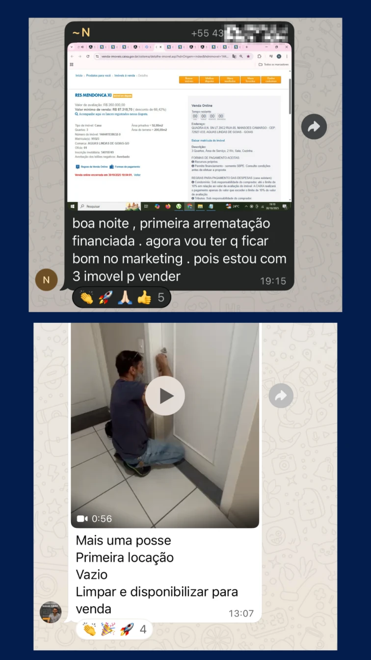 Depoimento de aluno do Leilão com Crédito